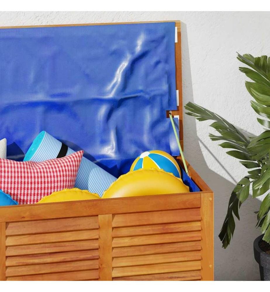 Gartenbox mit Lüftungsschlitzen 113x50x56 cm Massivholz Akazie