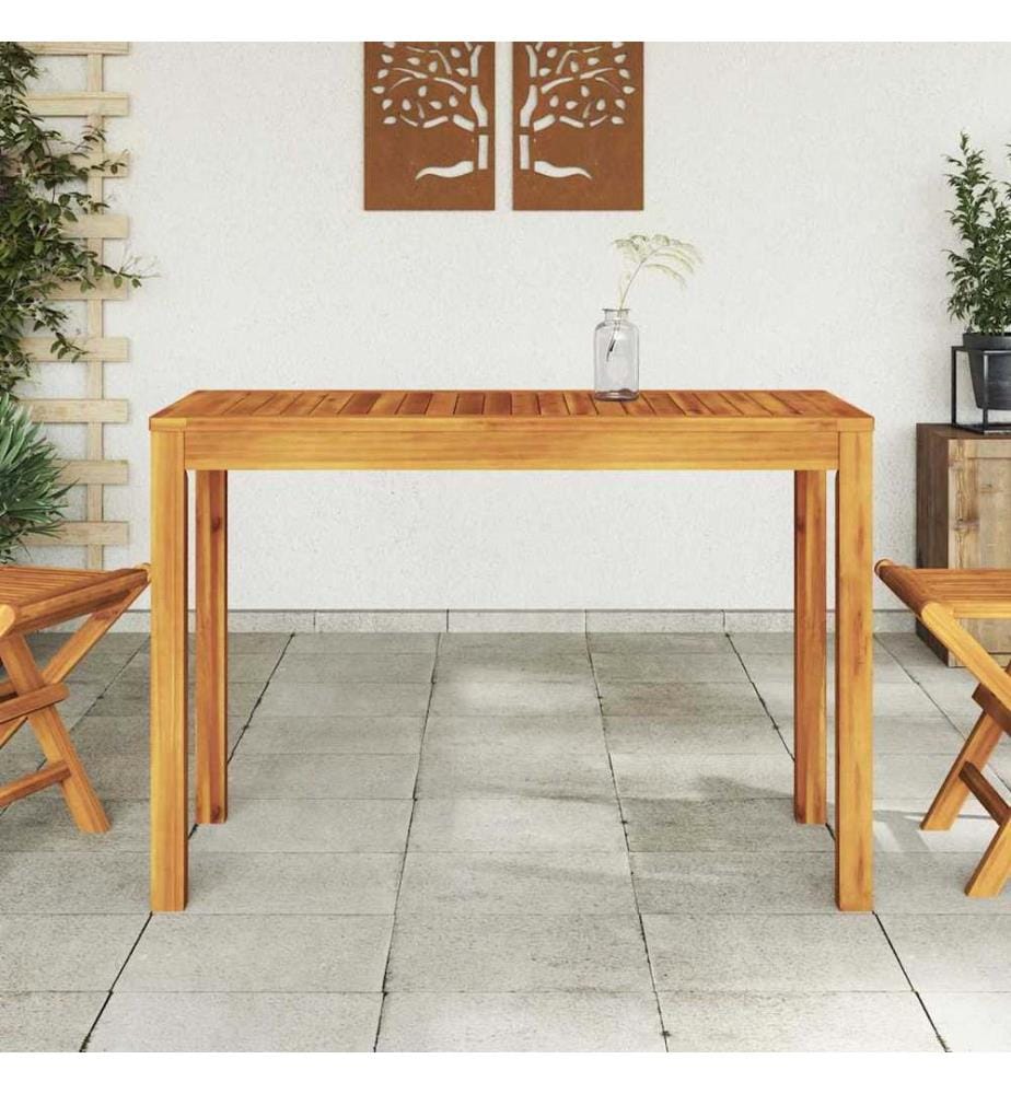 Table à manger de jardin 110x55x75 cm bois massif d'acacia