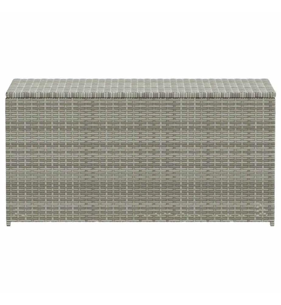 Gartenbox Poly Rattan 100x50x50 cm Grau