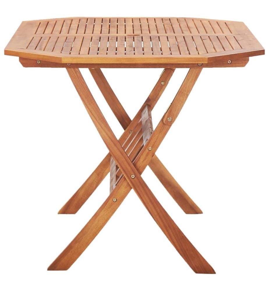 Table pliable de jardin 135 x 85 x 75 cm Bois d'acacia massif