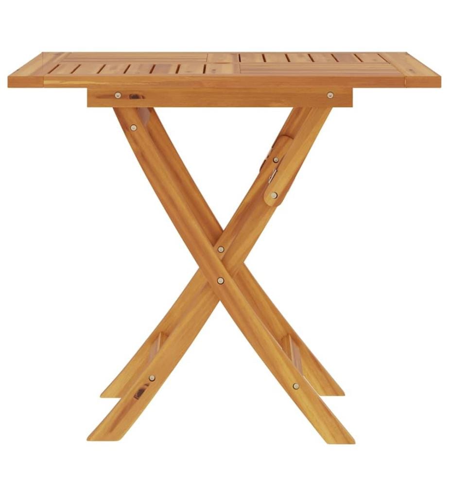 Gartentisch Klappbar 85x85x76 cm Teak Massivholz