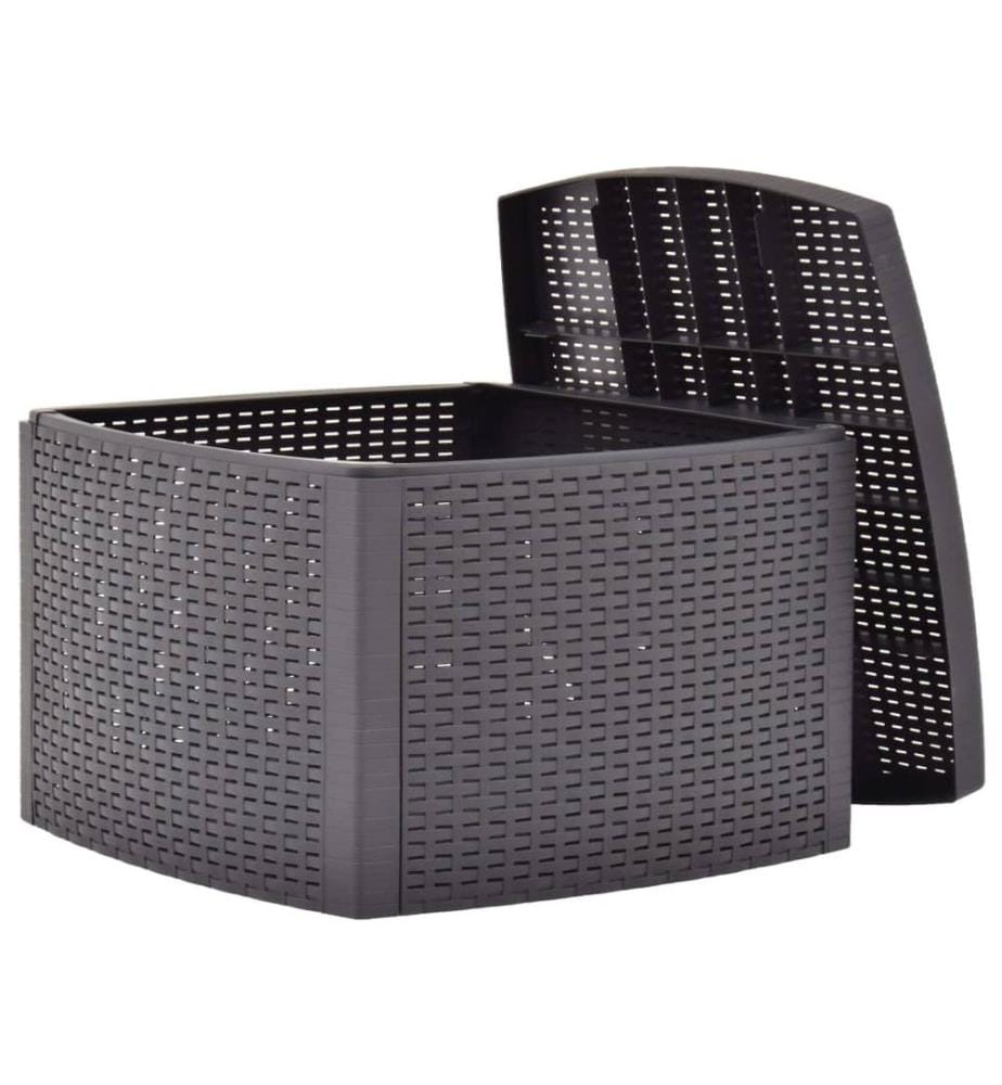 Beistelltisch Mokka 54×54×36,5 cm Kunststoff