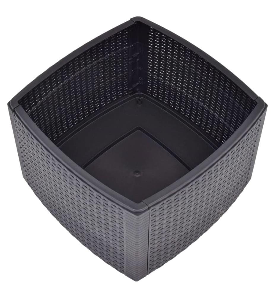 Beistelltisch Mokka 54×54×36,5 cm Kunststoff