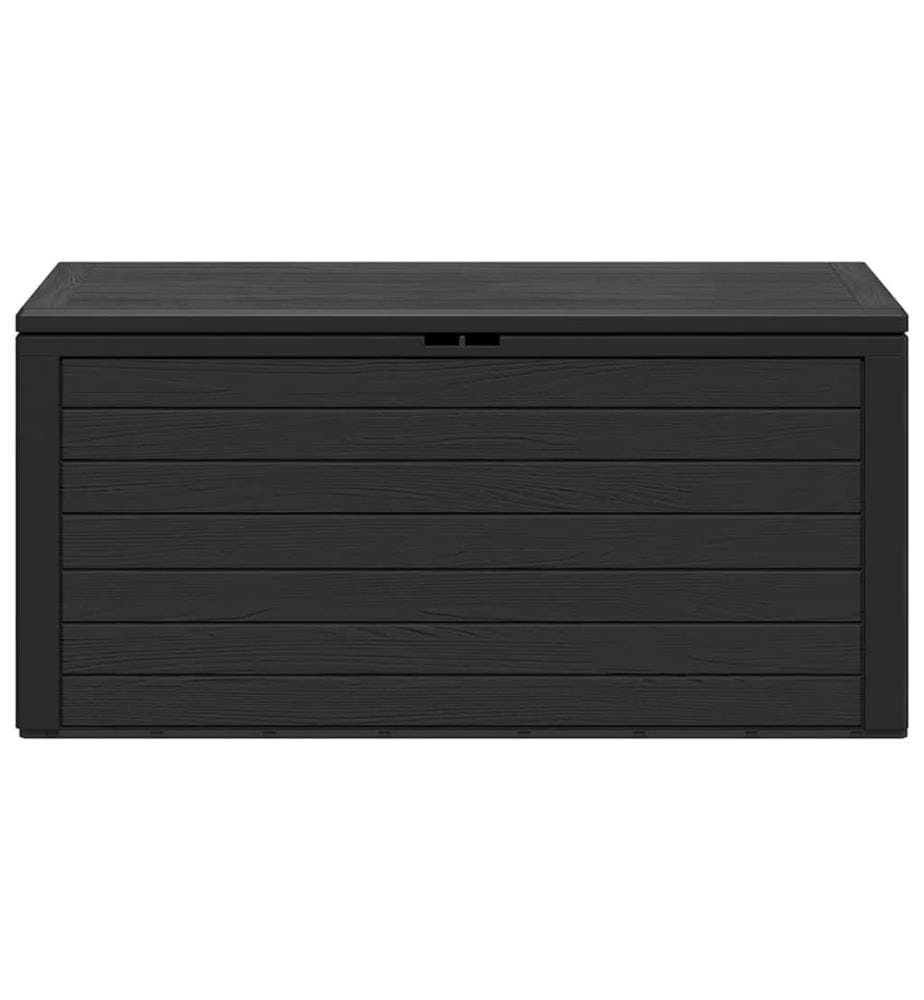 Boîte de rangement de jardin Anthracite 116x44x55 cm