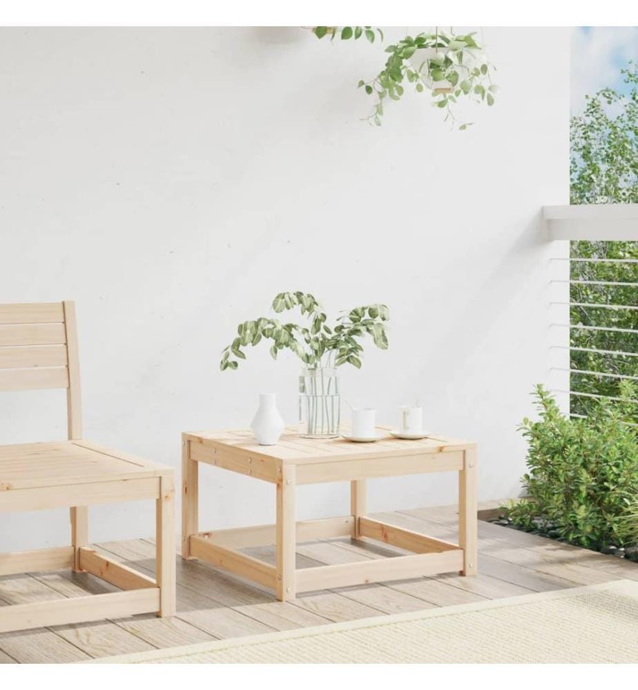 Repose-pied de jardin bois de pin massif
