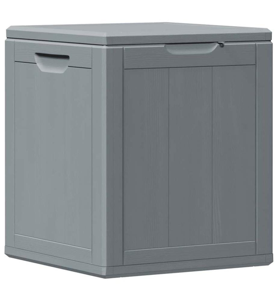 Garten-Aufbewahrungsbox 90 L Grau PP-Holzoptik