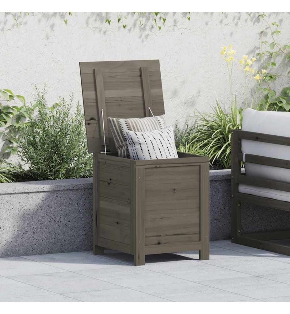 Boîte à coussins d'extérieur Anthracite 50x50x56cm Sapin massif