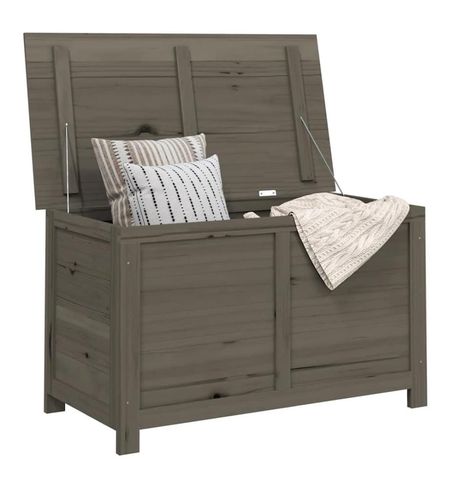 Boîte à coussins d'extérieur Marron 100x50x56 cm Sapin massif