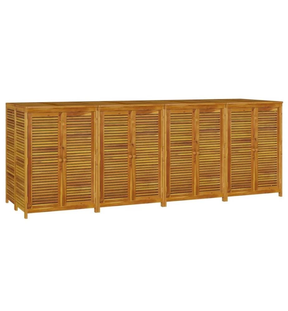 Gartenbox 280x87x104 cm Massivholz Akazie
