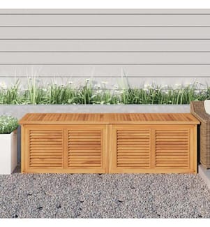 Gartenbox mit Beutel 175x50x55 cm Massivholz Teak