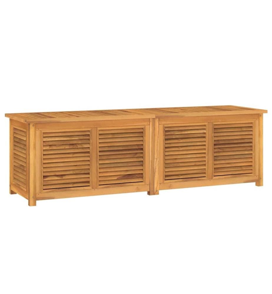 Gartenbox mit Beutel 175x50x55 cm Massivholz Teak