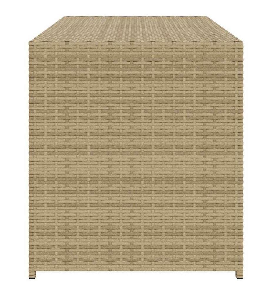 Gartentruhe Beige 283L Poly Rattan