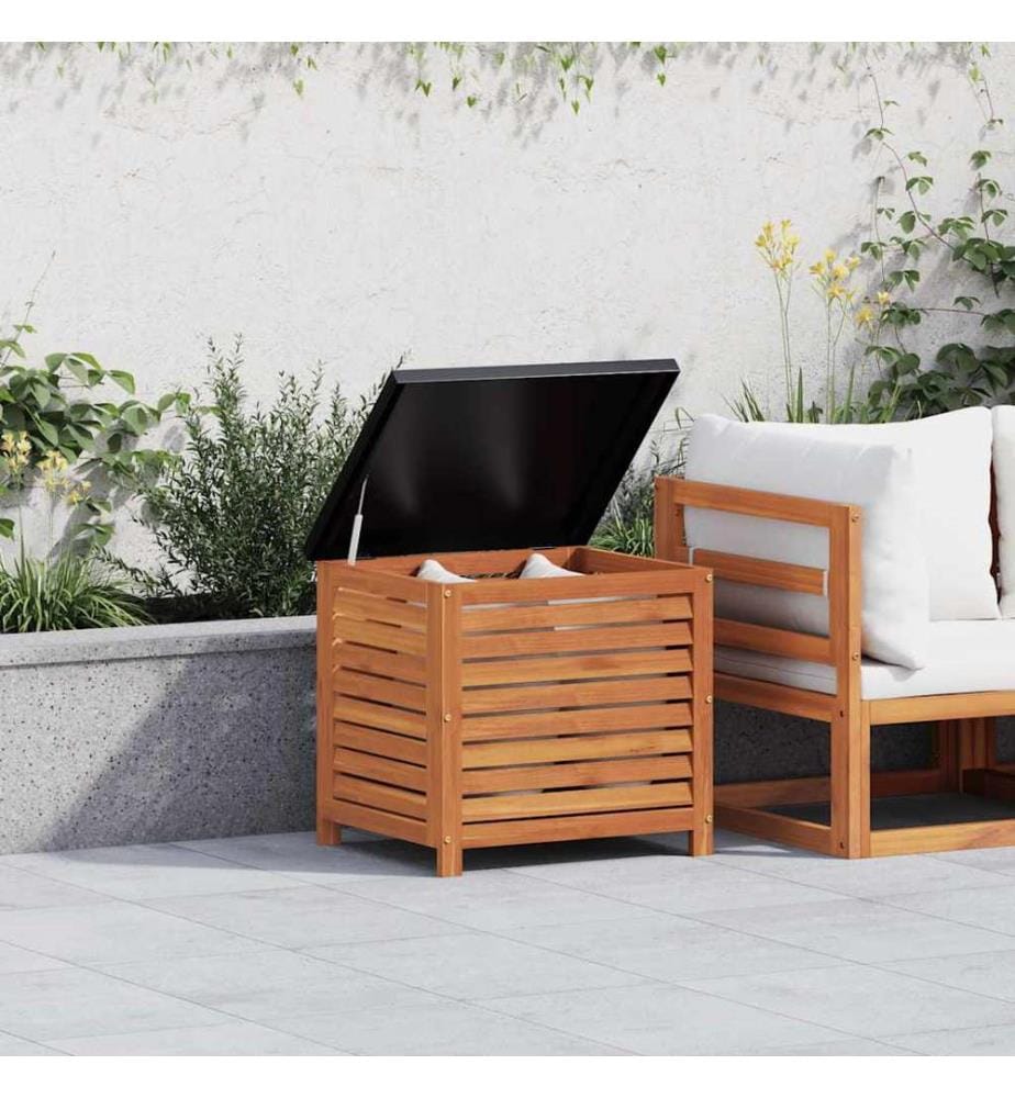 Boîte de rangement de jardin 60x50x55 cm bois d'eucalyptus