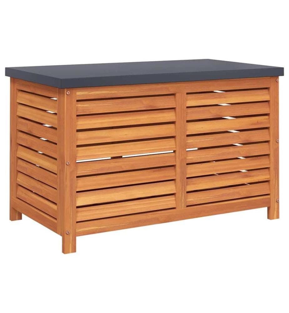 Boîte de rangement de jardin 60x50x55 cm bois d'eucalyptus