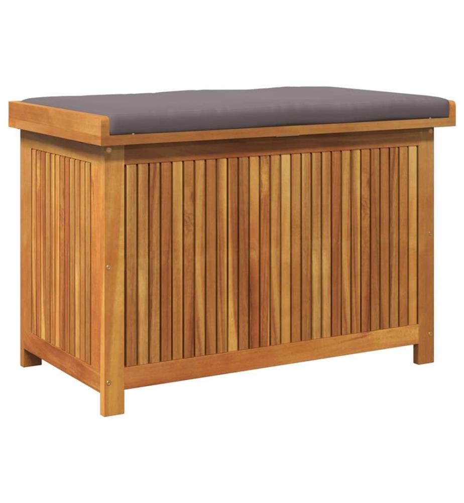 Boîte à coussins d'extérieur 90x50x60,5 cm bois massif d'acacia
