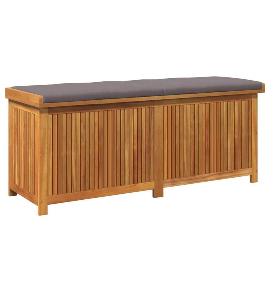 Scatola per cuscini da esterno 150x50x60,5cm legno massiccio di acacia