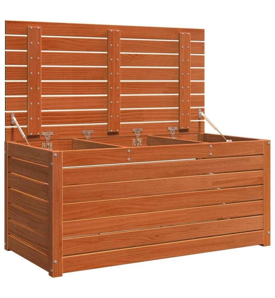Boîte de Rangement avec stockage Brun cire 101 x 50,5 x 46,5 cm