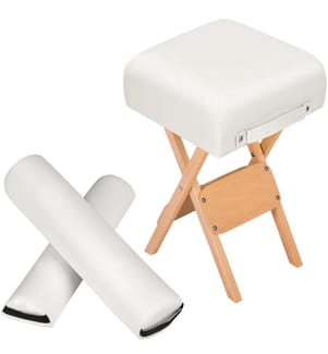 Hocker 2 Lagerungsrollen - weiss