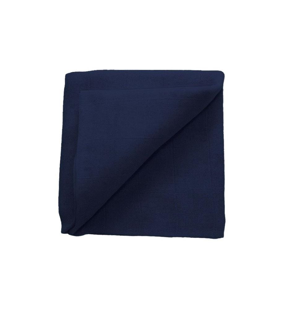ZEWI bébé-jou Serviette en gaze taille marine 60x60 cm