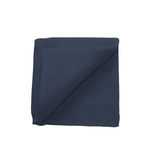 ZEWI bébé-jou Serviette en gaze taille bleu foncé 60x60 cm