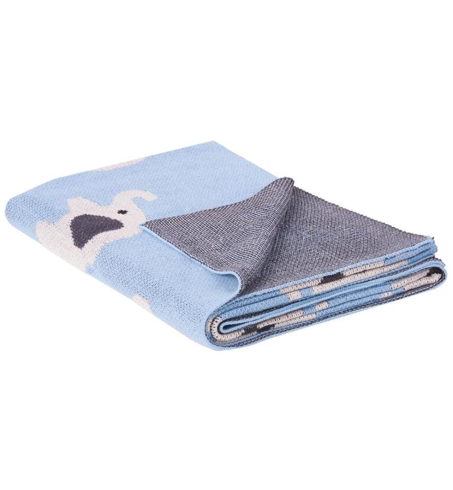Coperta HILKOT Cotone 130 x 170 cm Blu