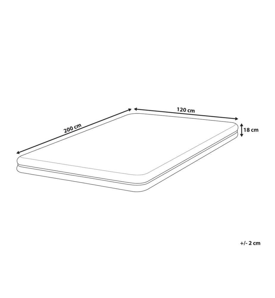 Matelas à mémoire de forme SERENITY H2/3 Moyen 120 x 200 cm