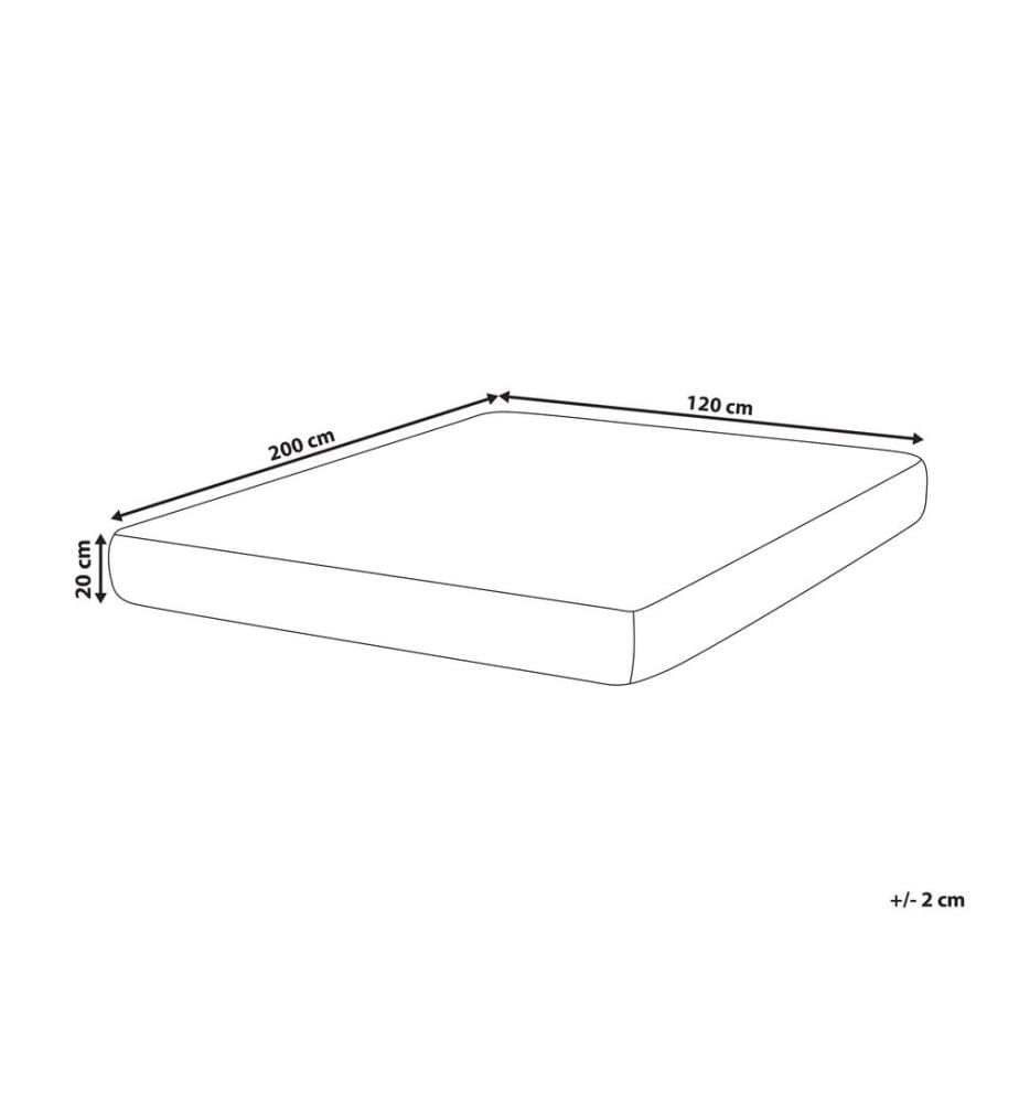 Memoryschaum-Taschenfederkernmatratze BREEZ H2/3 Mittel 120 x 200 cm