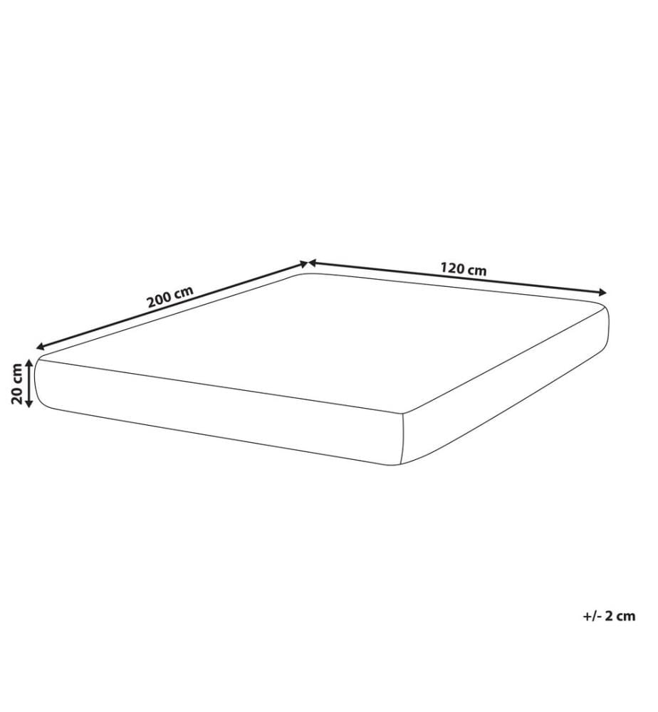 Matelas à ressorts ensachés en latex SPRINGY H3/4 Ferme 120 x 200 cm