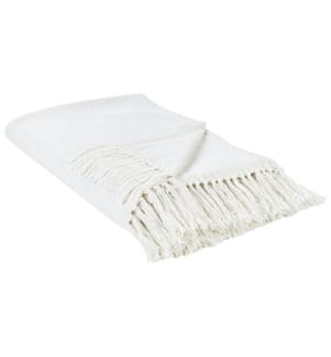 Coperta AMPARA Cotone 200 x 220 cm Bianco sporco