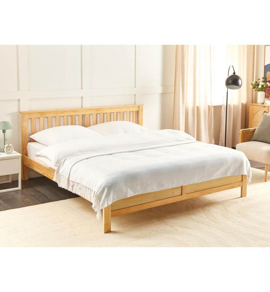Couverture AMPARA Coton 200 x 220 cm Blanc cassé