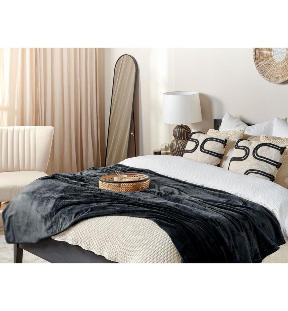 Coperta BAYBURT 150 x 200 cm Nero