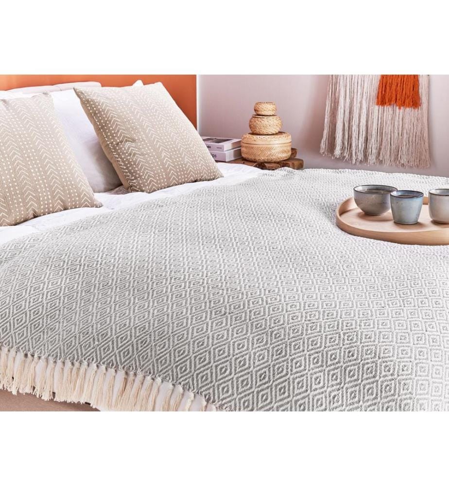 Coperta MITYAL Cotone 125 x 150 cm Tortora
