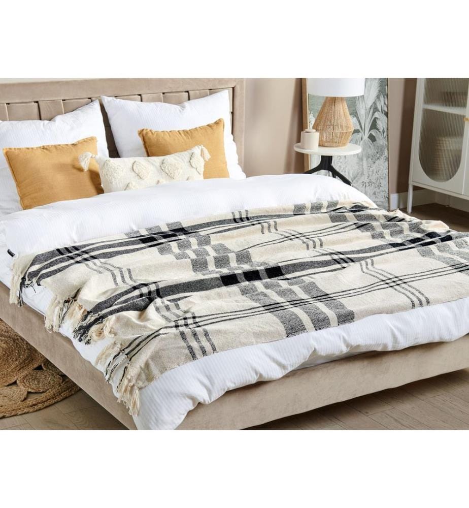 Coperta YUVALI Cotone 130 x 170 cm Bianco