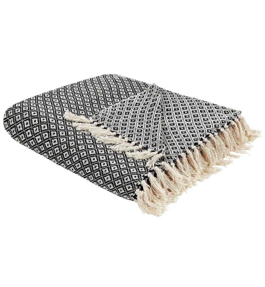 Coperta CHYAMA Cotone 220 x 240 cm Nero