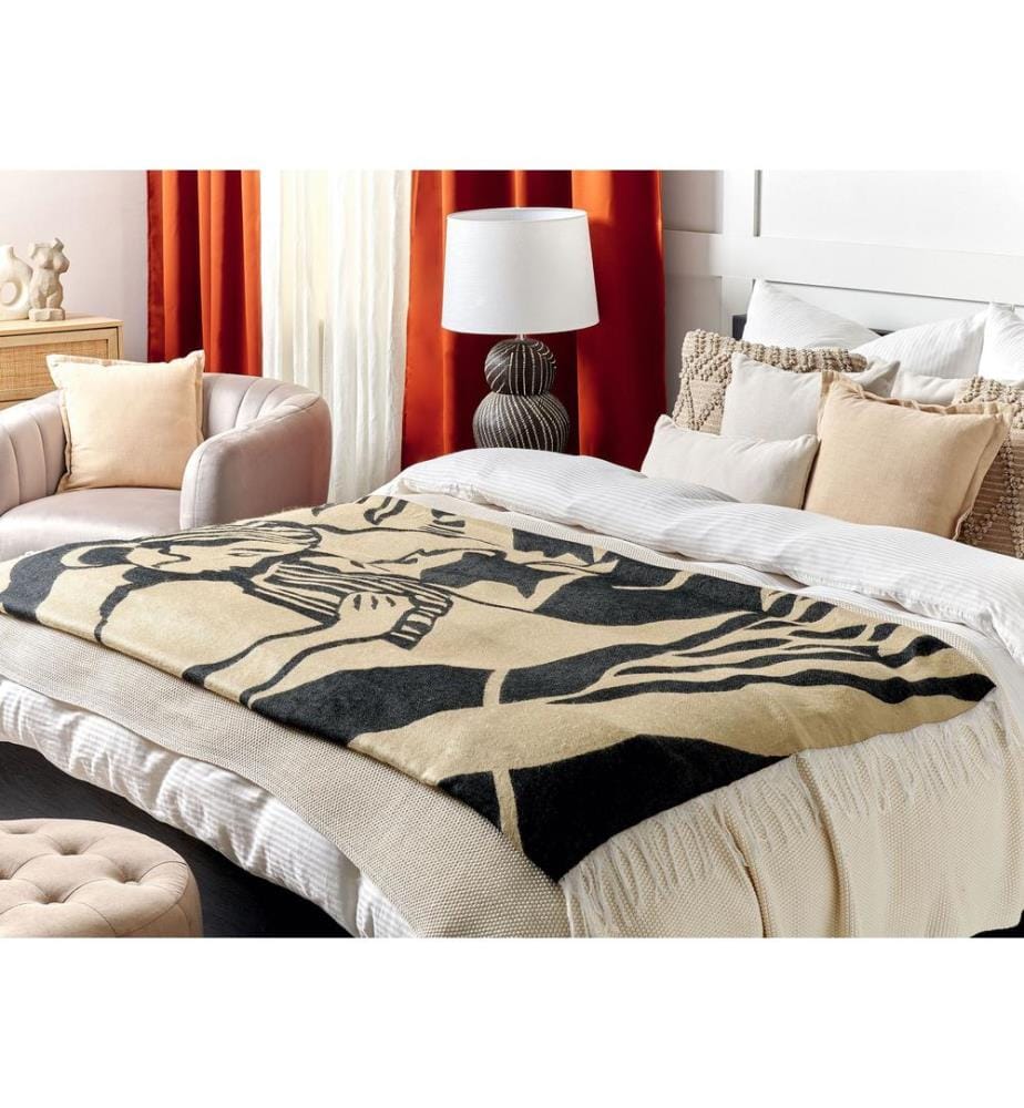 Coperta KUDIYA 130 x 170 cm Beige