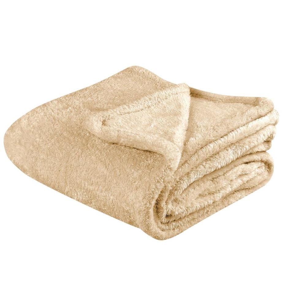 Coperta NAMDU 125 x 150 cm Beige sabbia
