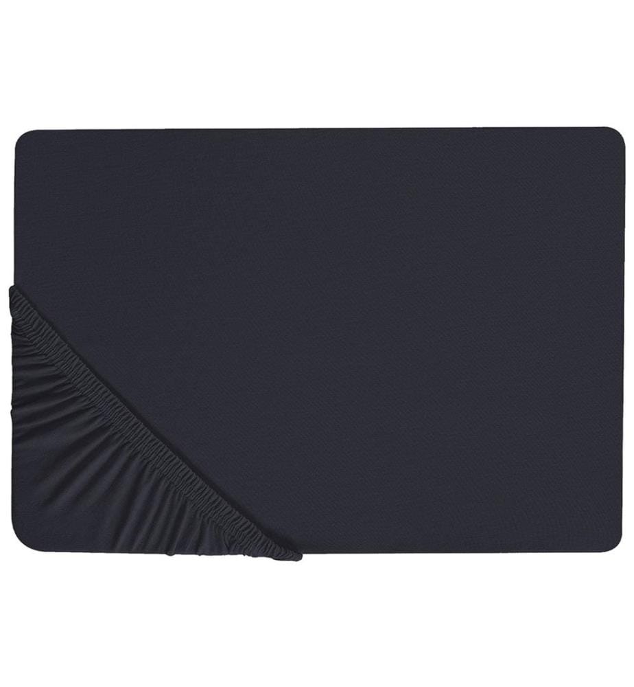 Drap housse JANBU Coton 90 x 200 cm Noir