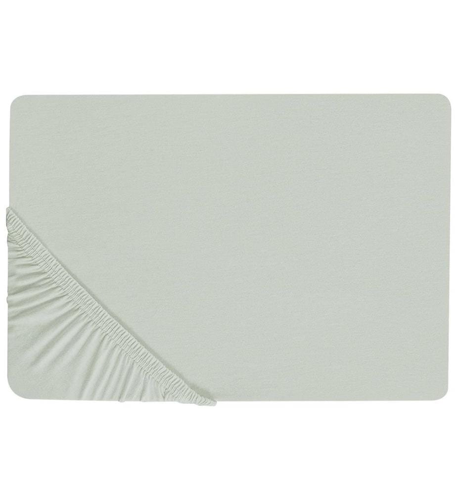 Drap housse JANBU Coton 140 x 200 cm Vert clair