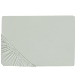 Spannbettlaken JANBU Baumwolle 200 x 200 cm Hellgrün