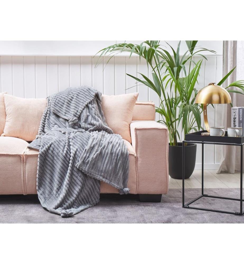 Couverture KAWERI 150 x 200 cm Gris