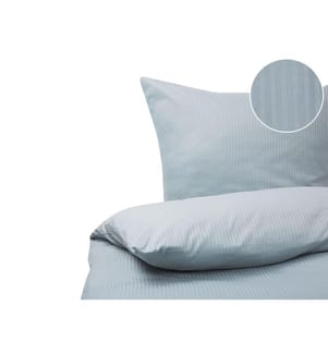 Bettwäsche-Set AVONDALE Baumwollsatin 155 x 220 cm Grau
