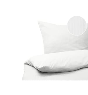 Bettwäsche-Set AVONDALE Baumwollsatin 155 x 220 cm Weiss