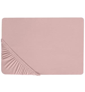 Spannbettlaken HOFUF Baumwolle 200 x 200 cm Rosa