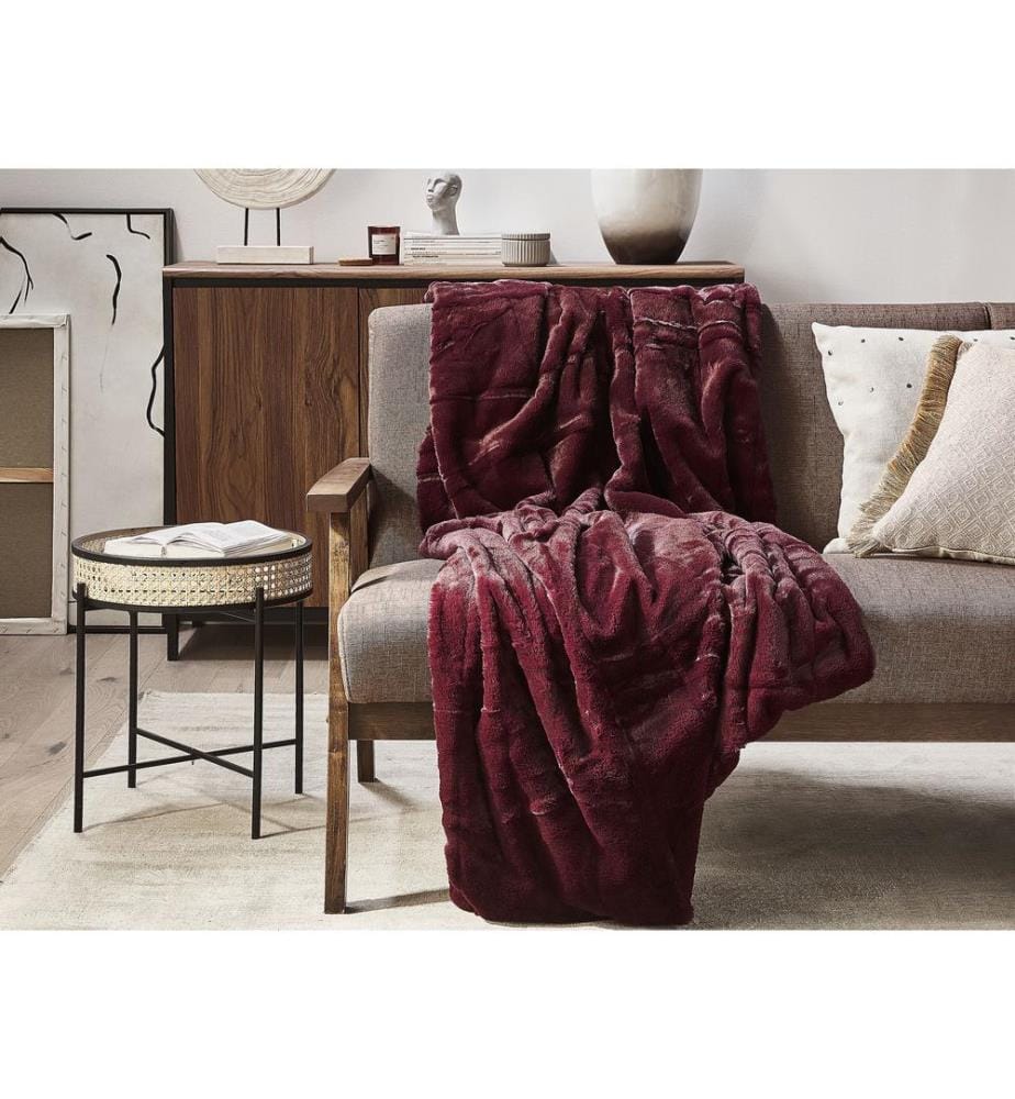 Coperta TANTAN 150 x 200 cm Bordeaux