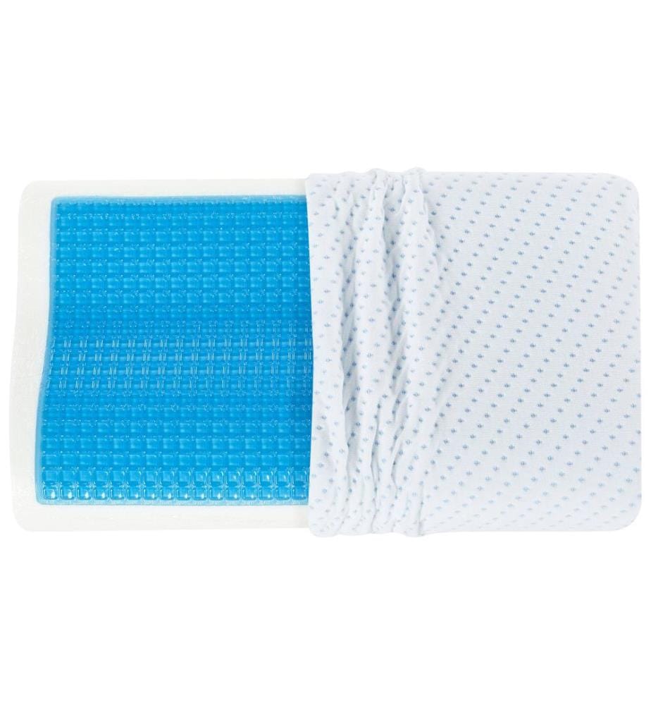 Cuscino da letto KANGTO Alto Schiuma memory 30 x 50 cm Bianco