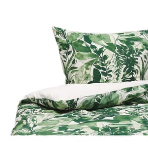 Bettwäsche-Set GREENWOOD Baumwollsatin 135 x 200 cm Grün