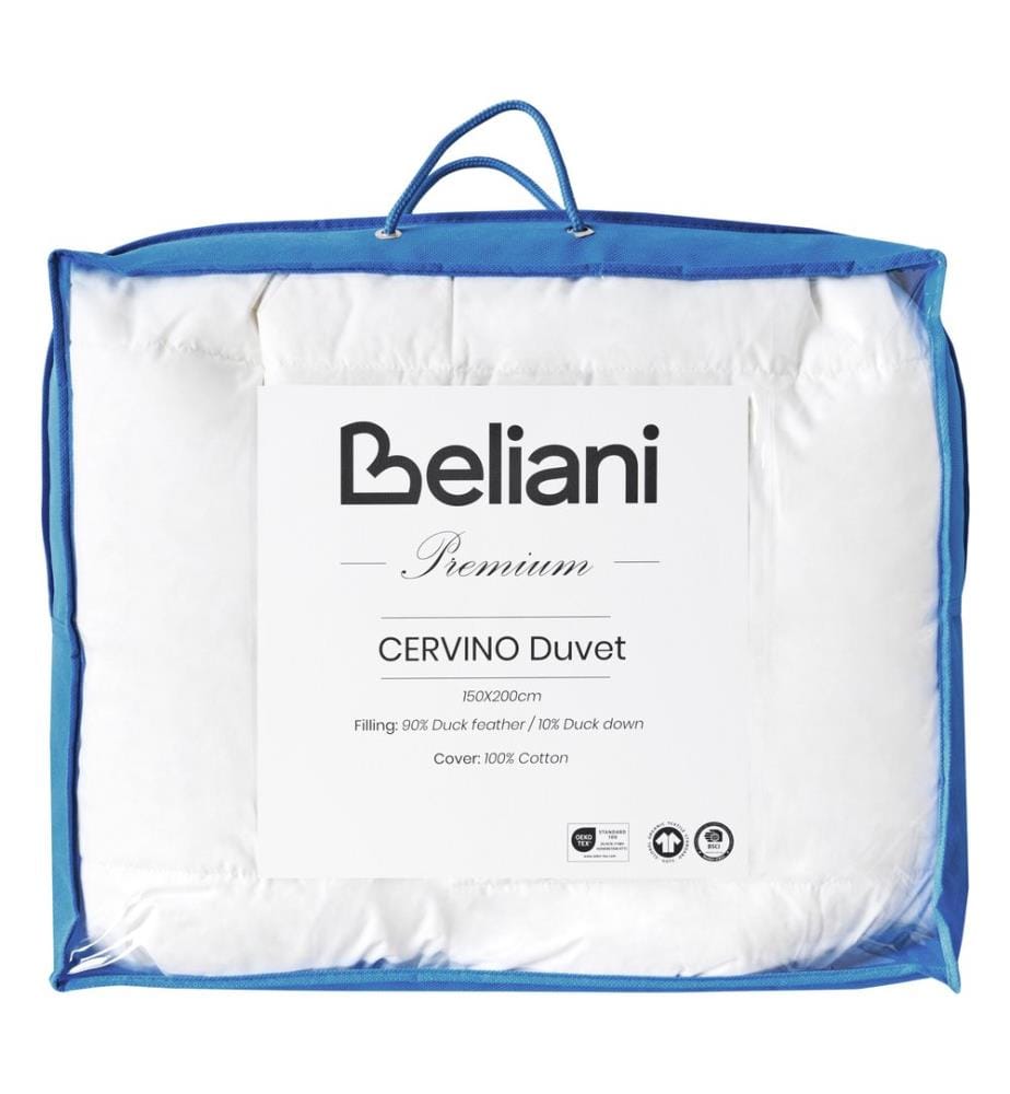 Trapunta Piuma e piumino d'anatra Leggermente caldo CERVINO 150 x 200 cm