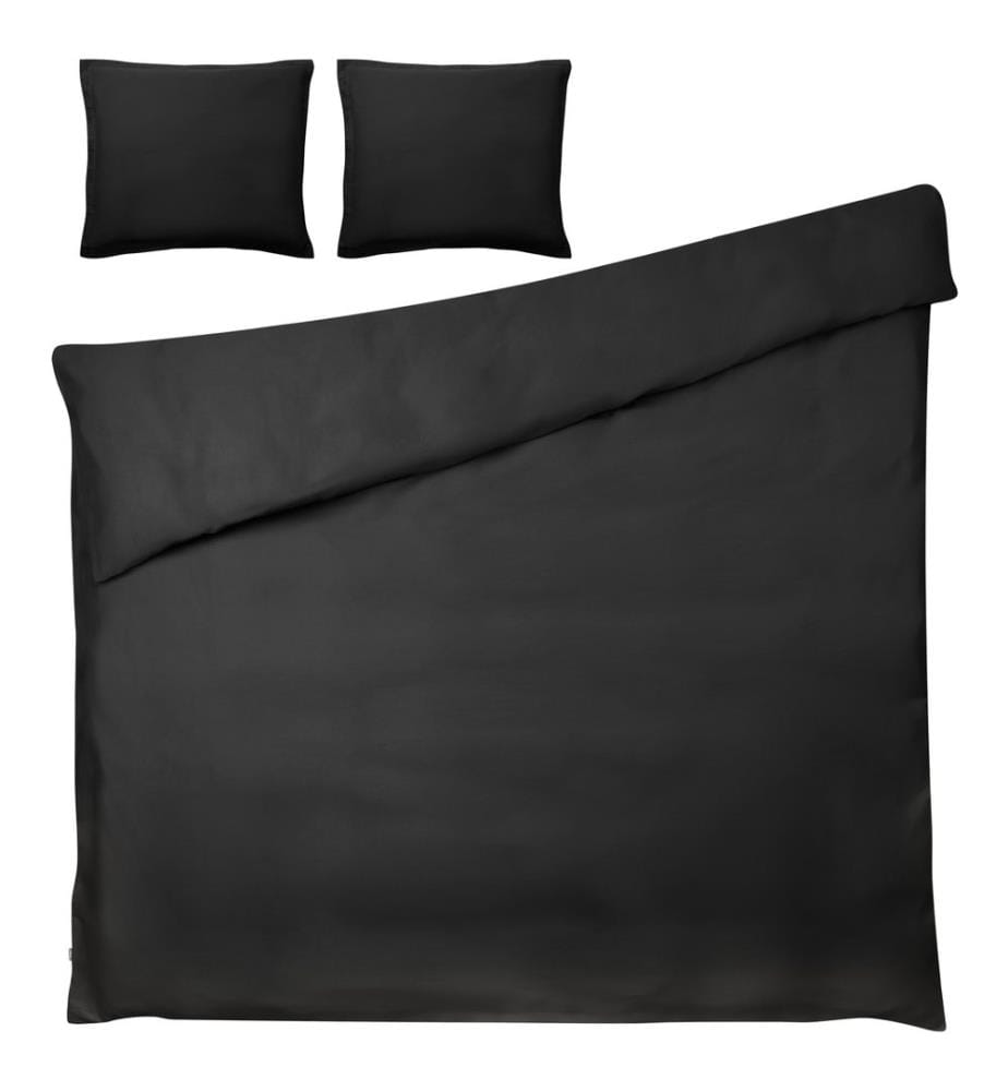 Ensemble de housses de couette PARKROSE Satin de coton 200 x 200 cm Noir