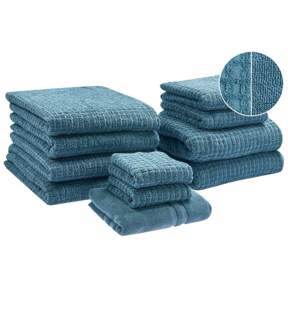 Set di 11 asciugamani ATAI Cotone Blu