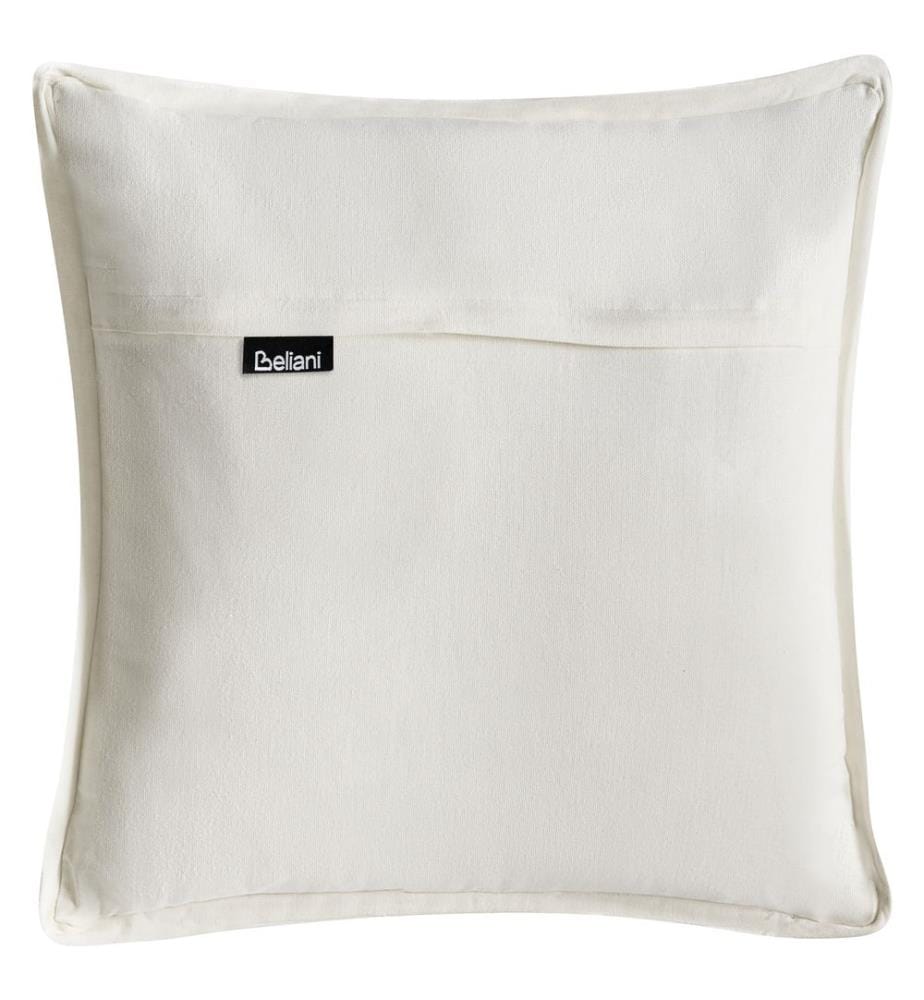 Set di 2 cuscini KNEMA Cotone 45 x 45 cm Bianco Trama floreale